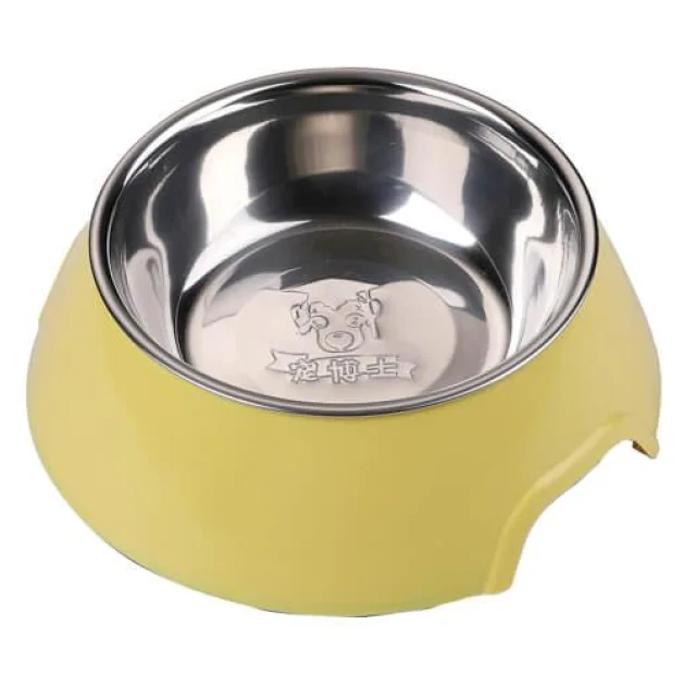 Миска AnimAll для кошек и собак, с металлической вставкой, 1.5 л