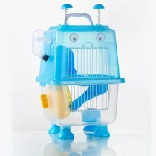 Клетка для хомяка AnimAll Robotic, 20.7x19x36 см, голубая