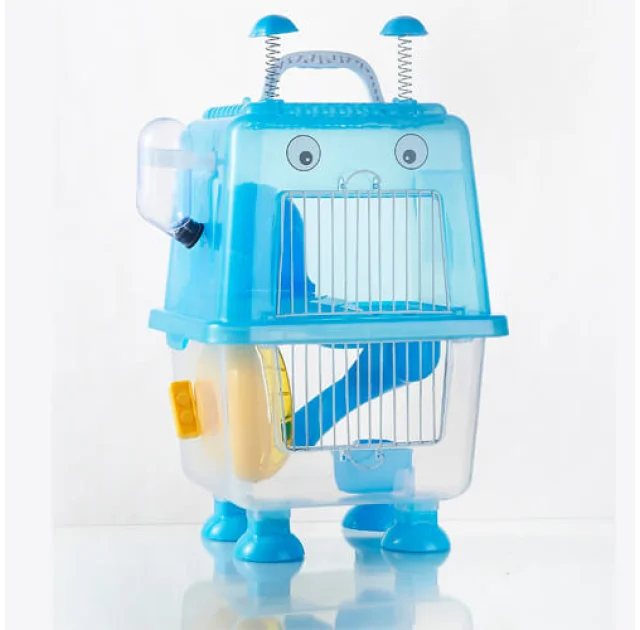 Клетка для хомяка AnimAll Robotic, 20.7x19x36 см, голубая