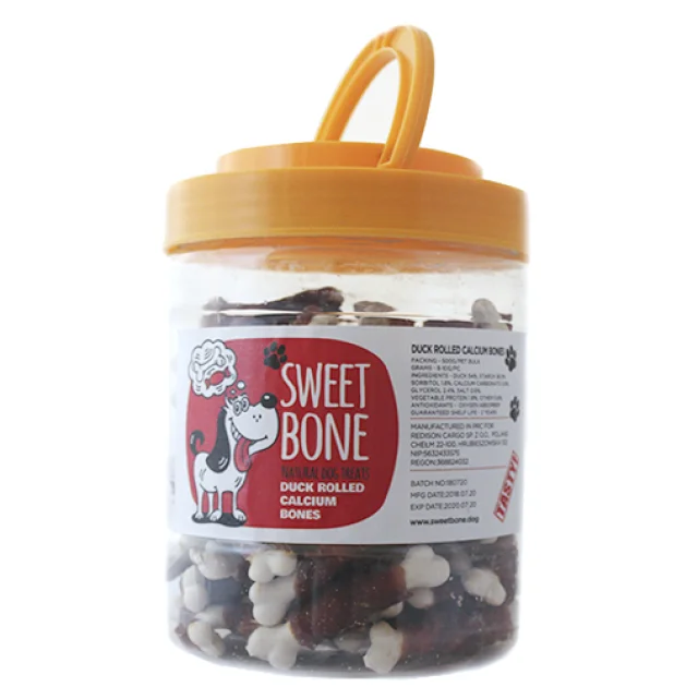 Лакомство Sweet Bone Мясо Утки на кальцевой косточке, 500 г