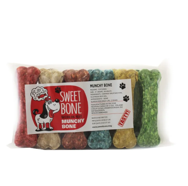 Лакомство Sweet Bone Кость жевательная микс 12 шт/упак, 480 г