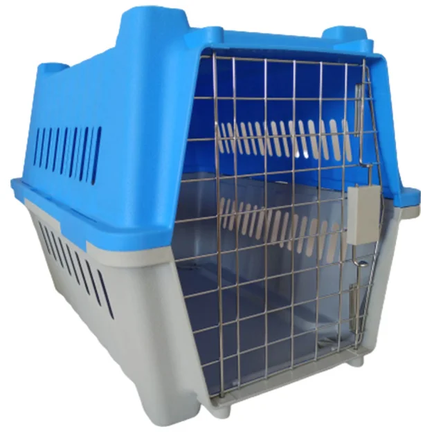 Переноска AnimAll P784 для котів і собак, блакитна, 58×40×43 см
