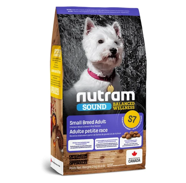 Сухий корм S7 Nutram Sound Balanced Wellness Adult для дорослих собак дрібних порід, з куркою, 340 г