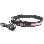 Ошейник LED AnimAll для собак S 2,5/30-40 см, розовый