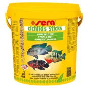 Sera Cichlids Sticks корм для цихлид и других больших рыб в гранулах, 10000 мл Sera Cichlids Sticks корм для цихлид и других больших рыб в гранулах, 10000 мл