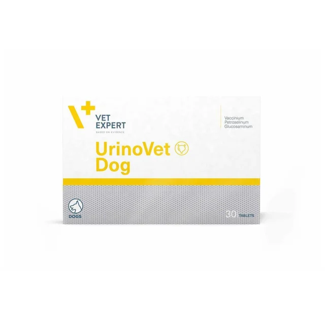 Таблетки VetExpert UrinoVet Dog для підтримки функцій сечової системи собак, 400 мг, 30 табл