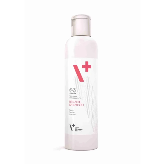 Benzoic Shampoo Бензойный шампунь для животных с жирной кожей и шерстью, 250 мл