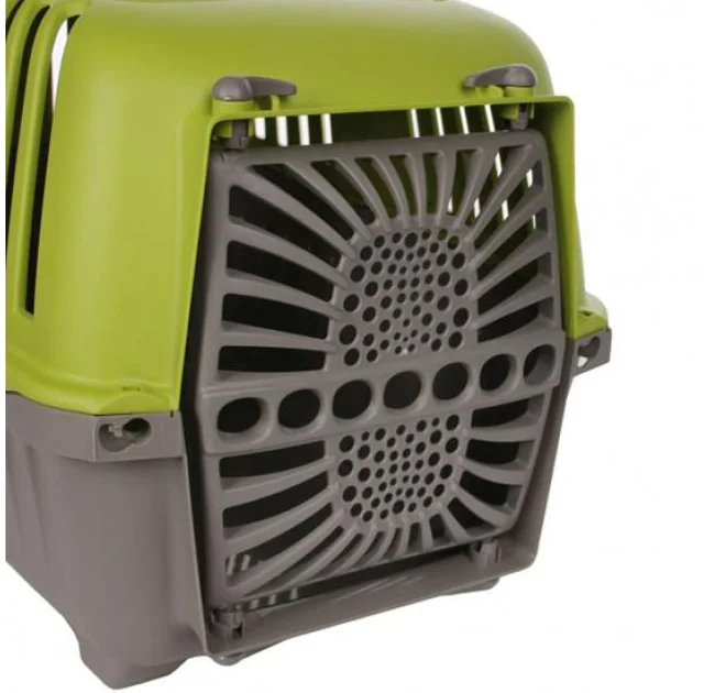 Переноска MPS Pratico 1 для кошек и собак, зелёная, 48×31.5×33 см