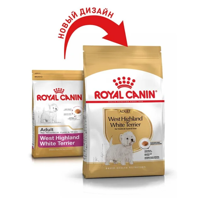 Сухой корм Royal Canin West Highland White Terrier Adult для вест хайленд уайт терьеров, 500 г