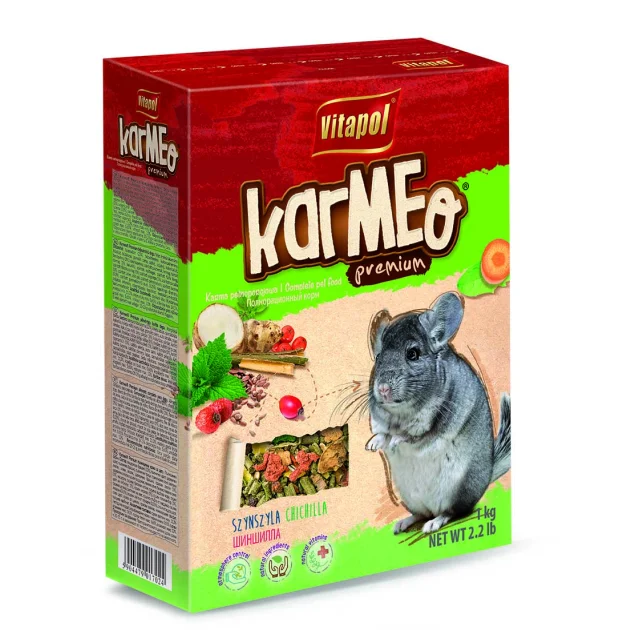 Премиум корм Vitapol Karmeo для шиншилл, 1кг