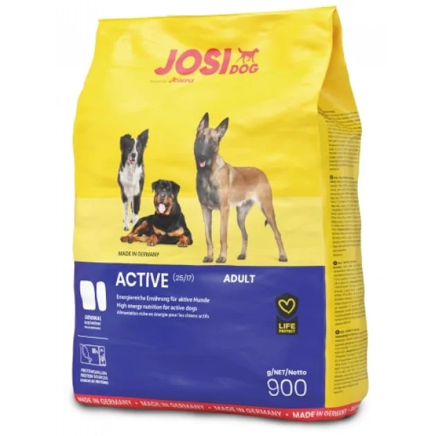 Сухий корм Josera JosiDog Active для активних дорослих собак, з птахом, кукурудзою і рисом, 4.5 кг