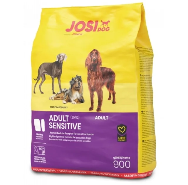 Сухий корм Josera JosiDog Adult Sensitive для дорослих собак з чутливим травленням, з птахом, 900 г