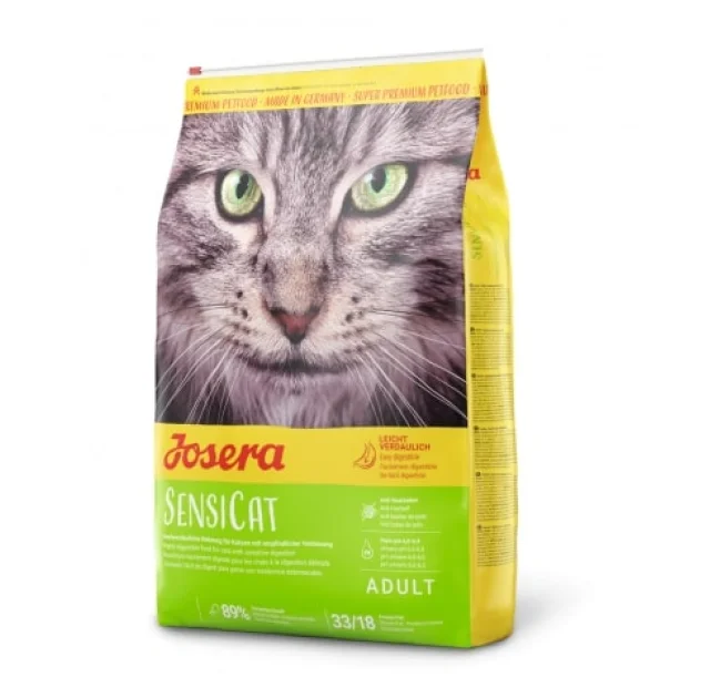 Сухой корм Josera Adult SensiCat для взрослых кошек с чувствительных пищеварением, с печенью и рисом, 400 г