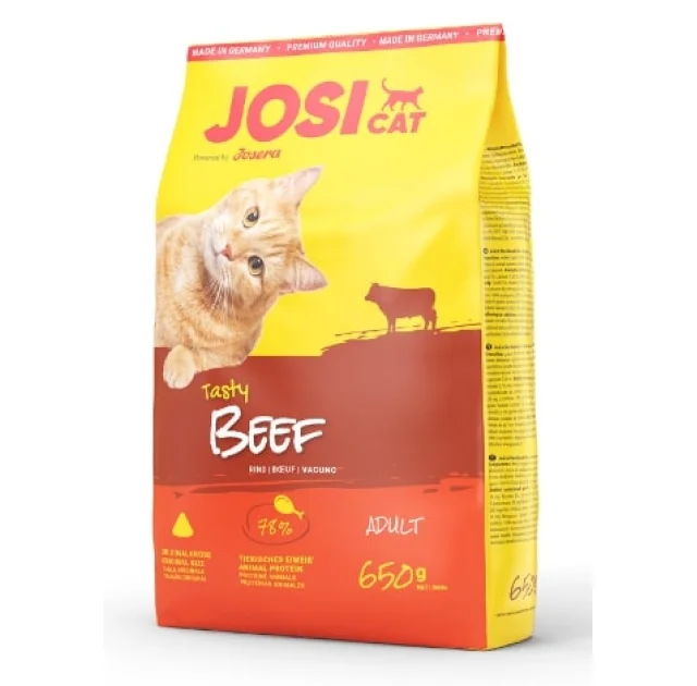 Сухий корм Josera JosiCat Adult Tasty Beef для дорослих кішок, з яловичиною, 650 г