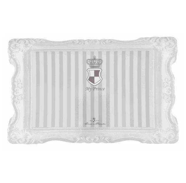 Коврик под миску Trixie My Prince для кошек, серый, пластик, 44×28 см