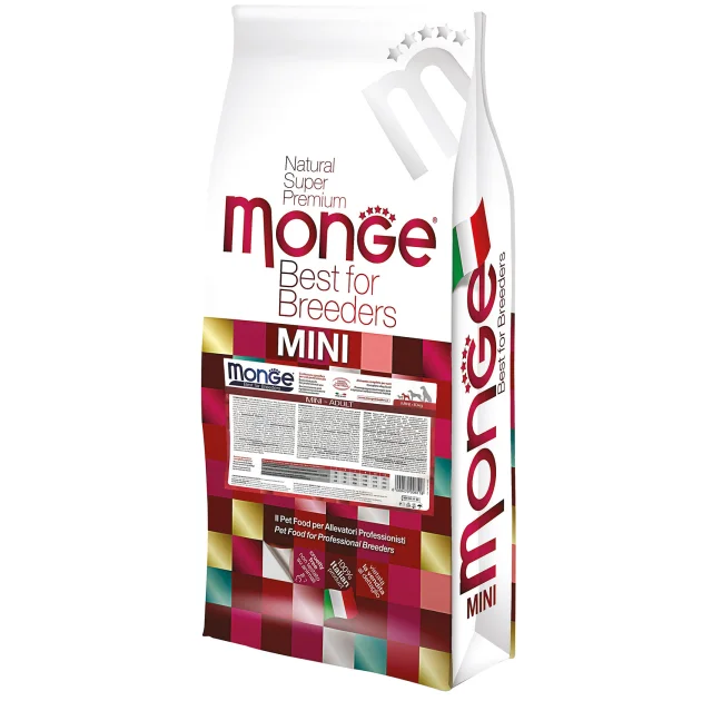 Сухой корм MONGE DOG Mini Adult курица с рисом, 15 кг