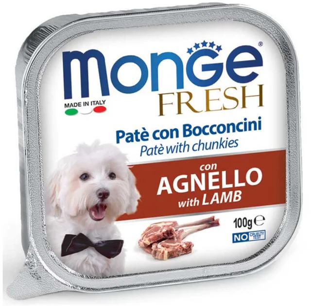 Влажный корм MONGE DOG FRESH с ягненком, 100 г