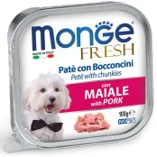 Вологий корм MONGE DOG FRESH зі свининою, 100 г
