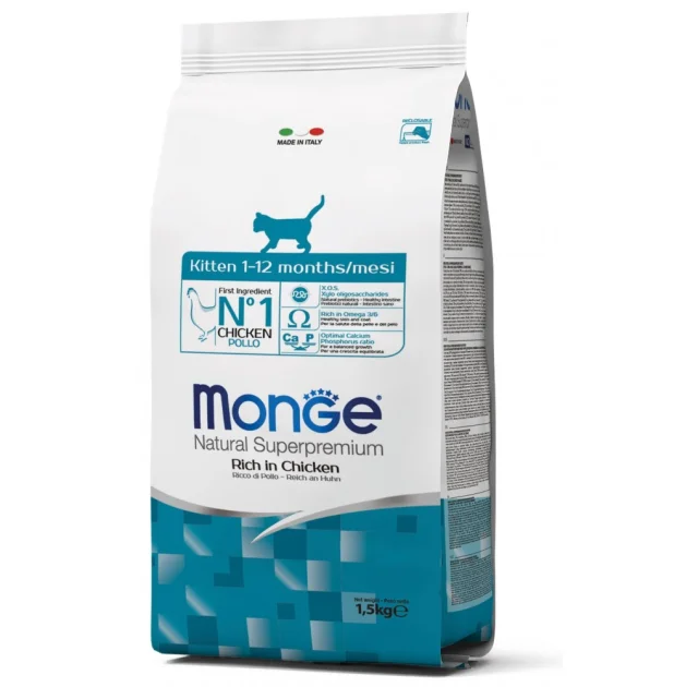 Сухой корм MONGE CAT Kitten, 1.5 кг
