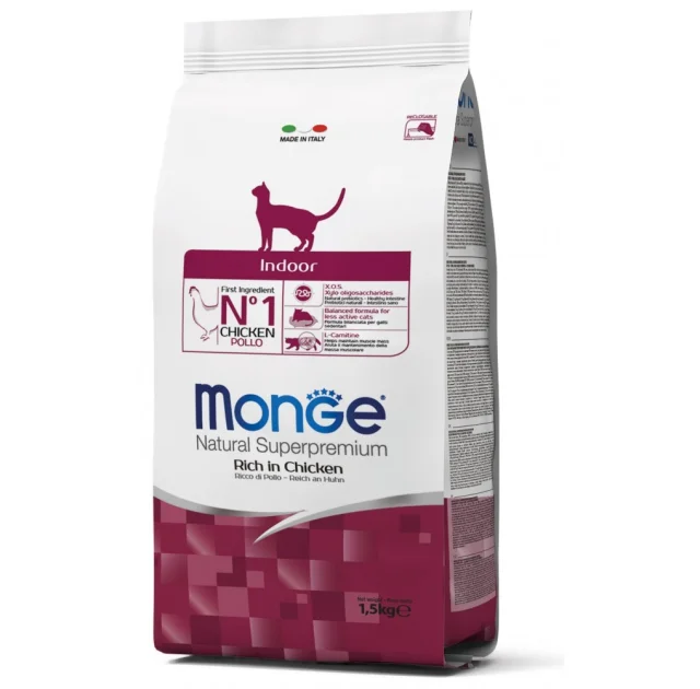 Сухой корм MONGE CAT Indoor, 1.5 кг