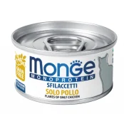 Влажный корм MONGE CAT MONOPROTEIN мясные хлопья курица, 80 г