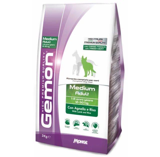 Сухий корм GEMON DOG Medium Adult ягня з рисом 15 кг