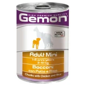 Вологий корм GEMON DOG WET Mini Adult шматочки з куркою і рисом 0,415 кг