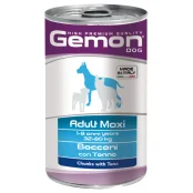 Влажный корм GEMON DOG WET  Maxi Adult кусочки с тунцом 1,25 кг