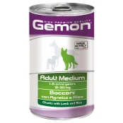Вологий корм GEMON DOG WET Medium Adult шматочки з ягням і рисом 1,25 кг