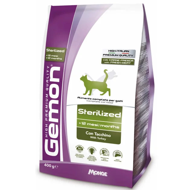 Сухой корм GEMON CAT  Sterilized с индейкой 1,5 кг