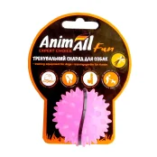 Игрушка AnimAll Fun мяч каштан для собак, 5 см, фиолетовая