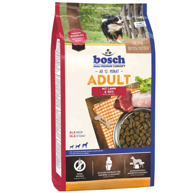 Сухий корм Bosch HPC Adult з ягням і рисом, для собак, 15 кг