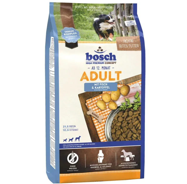 Сухий корм Bosch HPC Adult, риба і картопля, для собак, 1 кг
