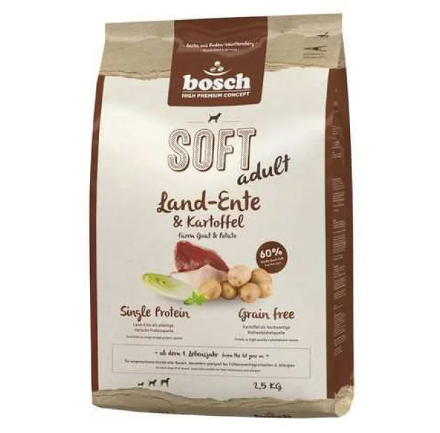 Сухий корм Bosch HPC SOFT, качка і картопля, для собак, 2.5 кг