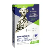 Ошейник Palladium Ultra Protect от блох и клещей для собак средних пород, синий, 45 см