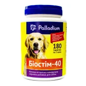 Витаминно-минеральная добавка Palladium Биостим-40 для укрепления здоровья собак, 180 табл. по 2 г