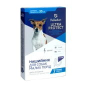 Нашийник Palladium Ultra Protect від бліх і кліщів для собак дрібних порід, синій, 35 см
