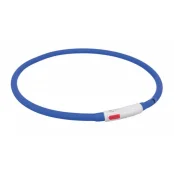 Ошейник Trixie Flash Light USB XS-XL светящийся, 70 см х 10 мм, синий