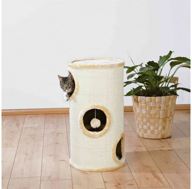 Дряпка Trixie Samuel башня для кошек, 36х70 см, бежевая