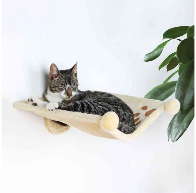 Будиночок Trixie Vanda для котів, з подушкою, підвісний, 38х32 см, кремовий