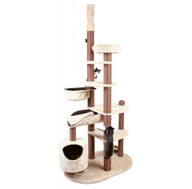 Игровой комплекс Trixie Nataniel для кошек, 79х119х268 см, коричневый