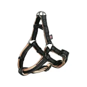 Шлейка для собак Trixie Elegance для собак, 40-50 cм х 15 мм, нейлон, чорно-бежевий