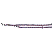 Поводок Trixie Cavo отражающий, для собак, 2 м х 18 мм, розово-серебристый