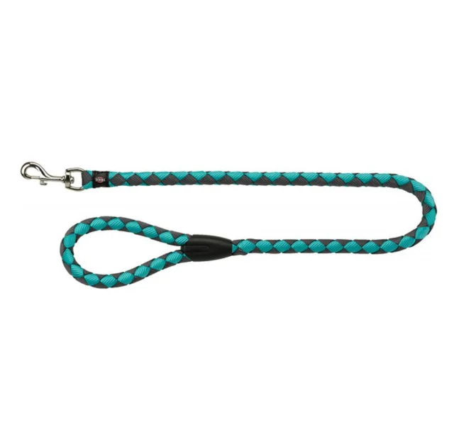 Поводок Trixie Cavo Lead для собак, плетёный, круглый, размер S-M, 1 м/12 мм, океан/графит