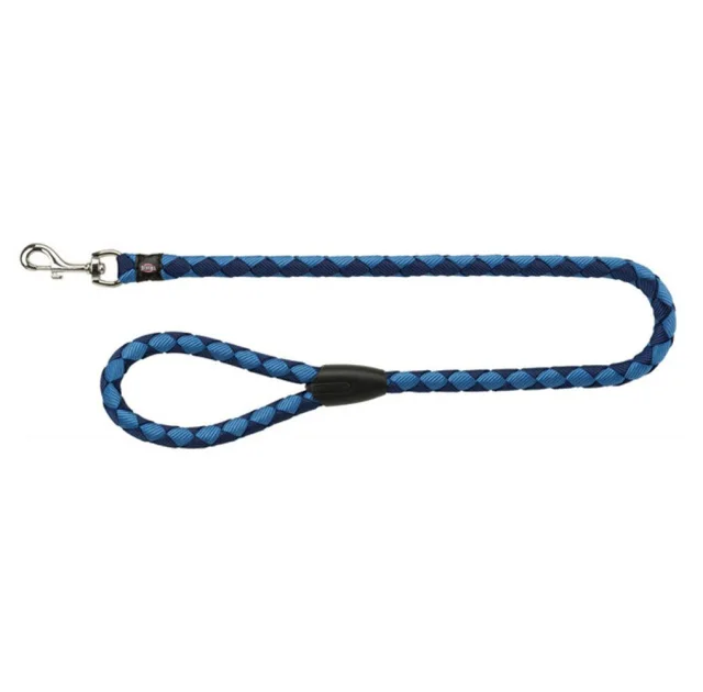 Поводок Trixie Cavo Lead для собак, плетёный, круглый, размер S-M, 1 м/12 мм, индиго/синий