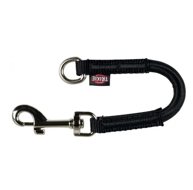 Амортизатор Trixie S–M для поводка, нейлон, 24 cм х 9 мм, чёрный
