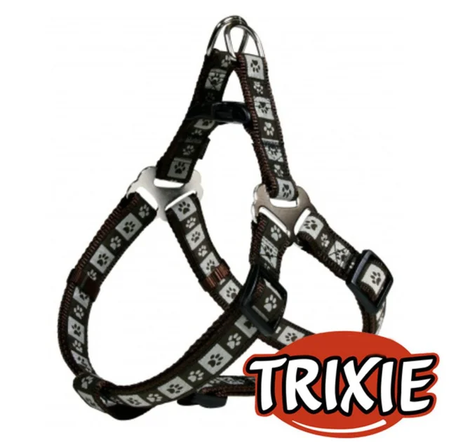 Шлея Trixie Coffee для собак, нейлон, 30-40 см х 15 мм, коричневий-чорний