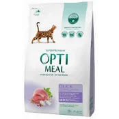 Сухой корм Optimeal для взрослых кошек с эффектом выведения шерсти, с уткой, 10 кг