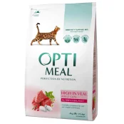 Сухой корм Optimeal для взрослых кошек с чувствительным пищеварением, с ягненком, 4 кг