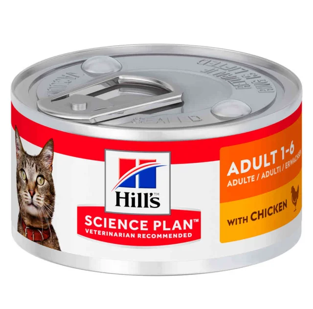 Консерва Hill's Science Plan Adult для взрослых кошек, с курицей, 82 г